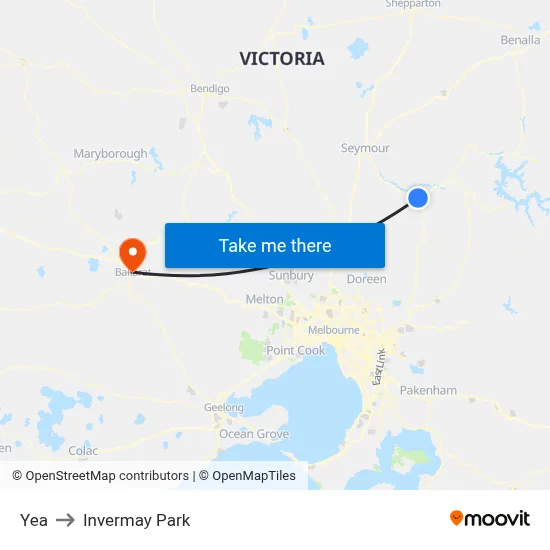 Yea to Invermay Park map