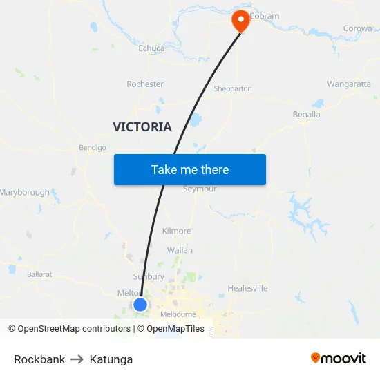 Rockbank to Katunga map