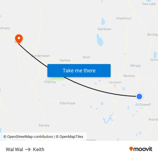 Wal Wal to Keith map