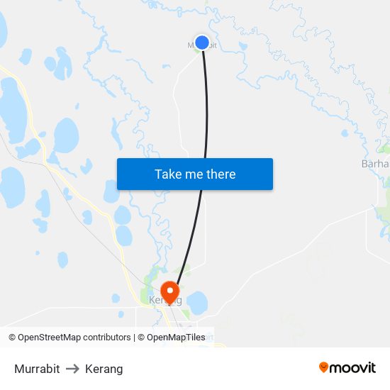 Murrabit to Kerang map