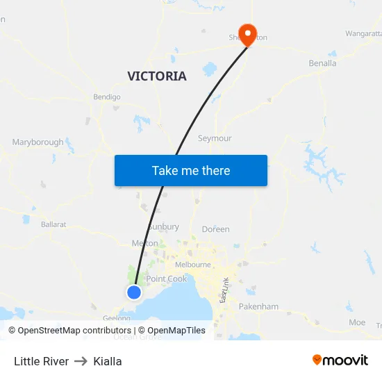 Little River to Kialla map