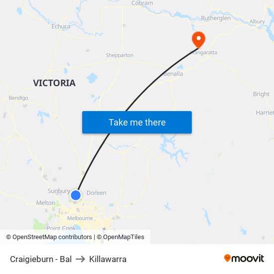 Craigieburn - Bal to Killawarra map