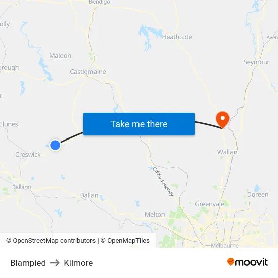 Blampied to Kilmore map