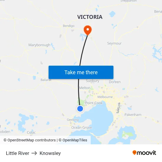 Little River to Knowsley map