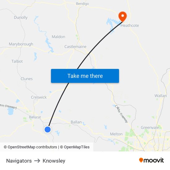 Navigators to Knowsley map