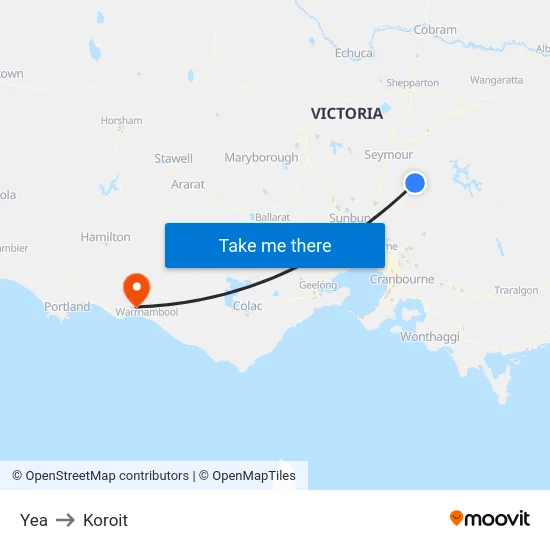 Yea to Koroit map