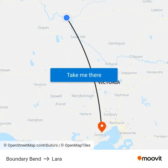 Boundary Bend to Lara map