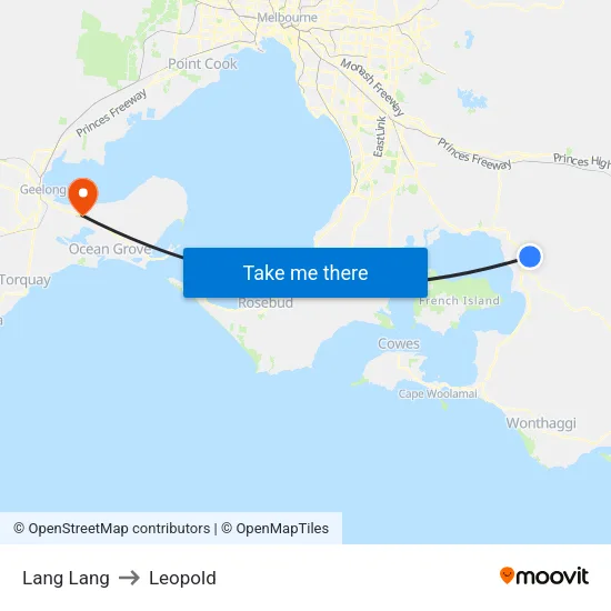 Lang Lang to Leopold map