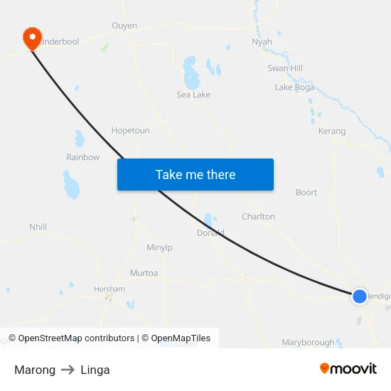Marong to Linga map