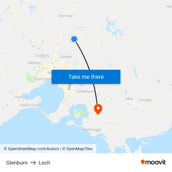 Glenburn to Loch map