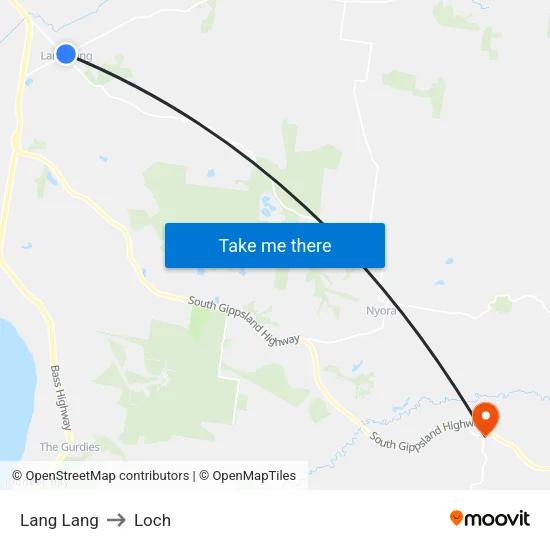 Lang Lang to Loch map