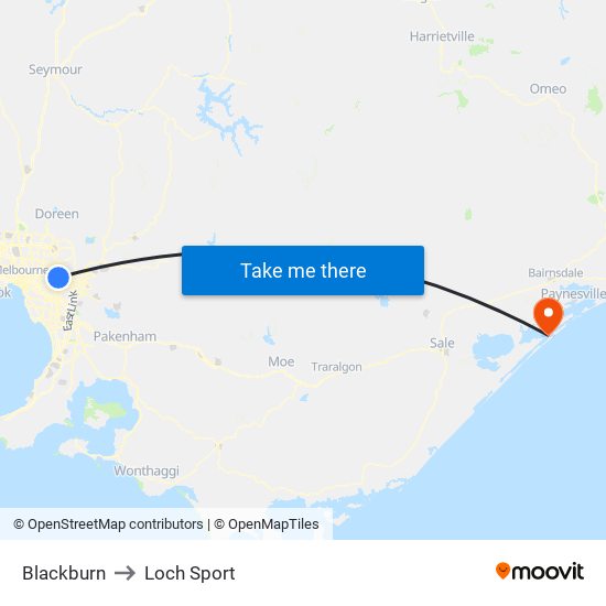 Blackburn to Loch Sport map