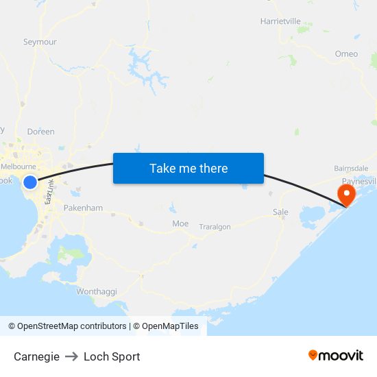 Carnegie to Loch Sport map