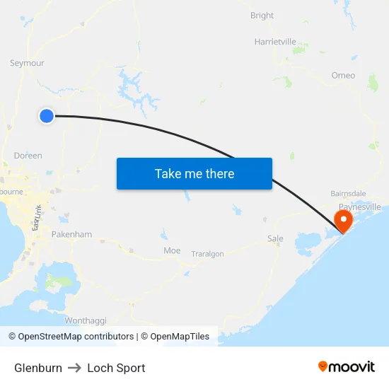 Glenburn to Loch Sport map