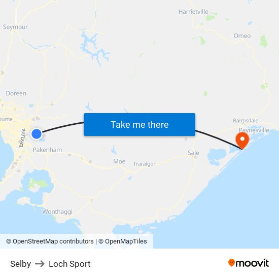 Selby to Loch Sport map