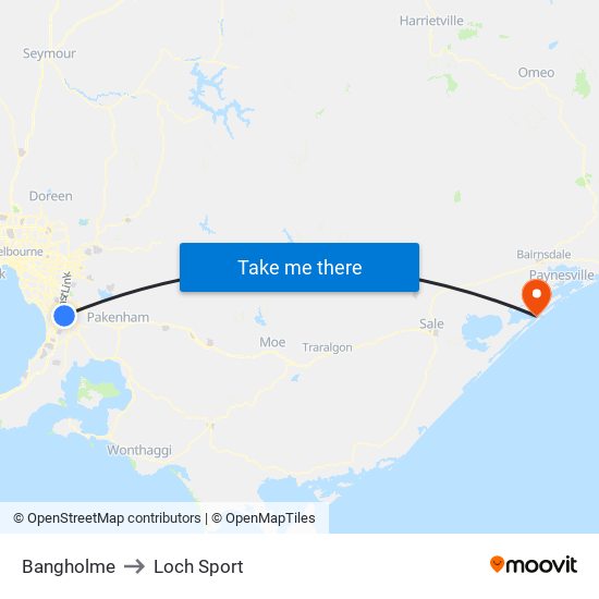 Bangholme to Loch Sport map