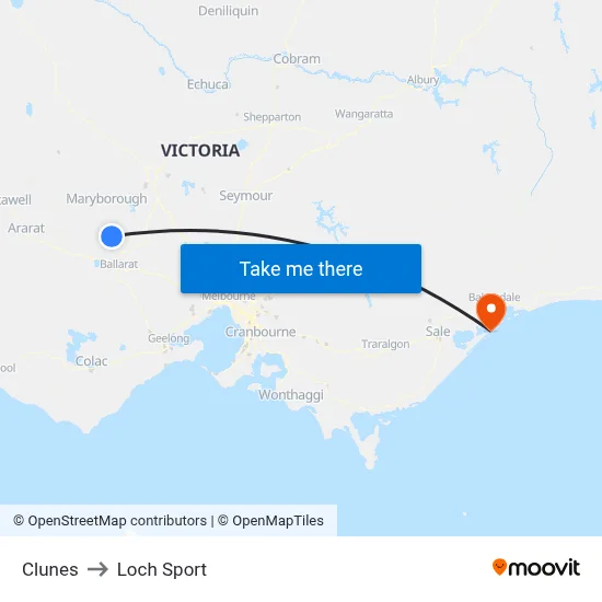 Clunes to Loch Sport map