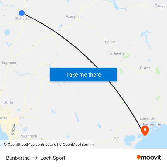 Bunbartha to Loch Sport map