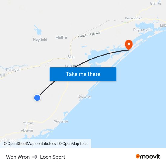 Won Wron to Loch Sport map
