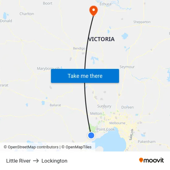 Little River to Lockington map