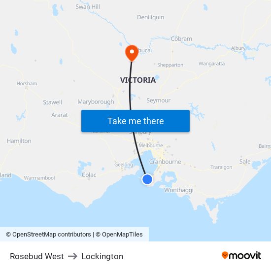 Rosebud West to Lockington map