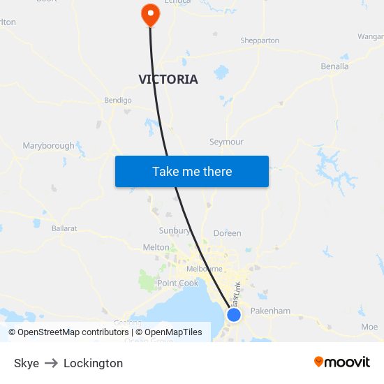 Skye to Lockington map