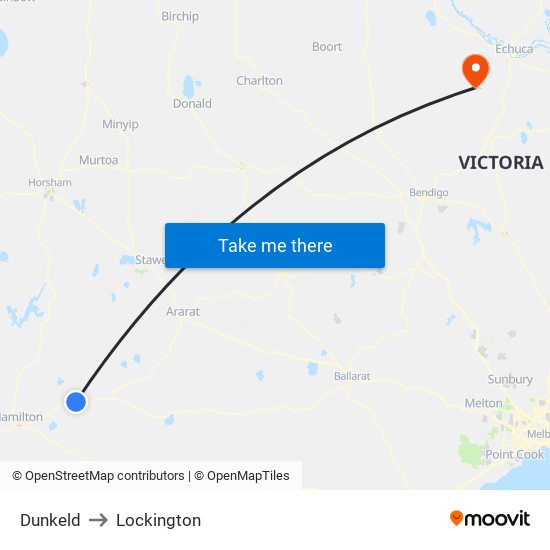 Dunkeld to Lockington map