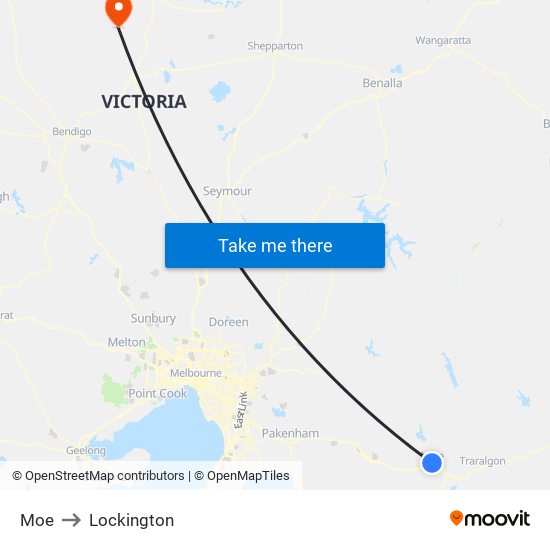 Moe to Lockington map