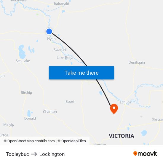 Tooleybuc to Lockington map