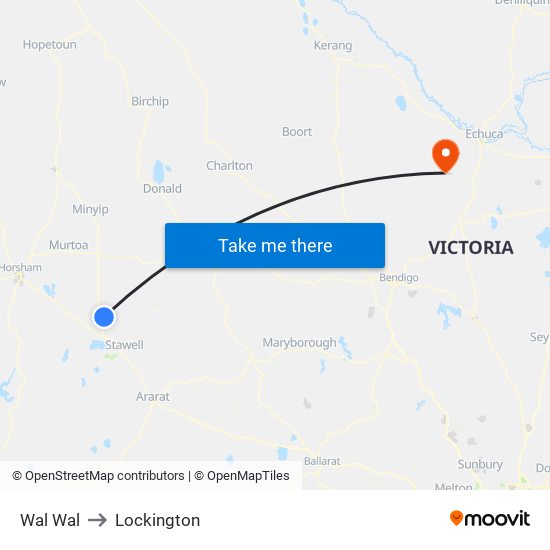 Wal Wal to Lockington map