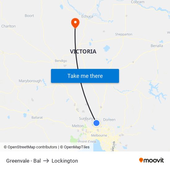 Greenvale - Bal to Lockington map