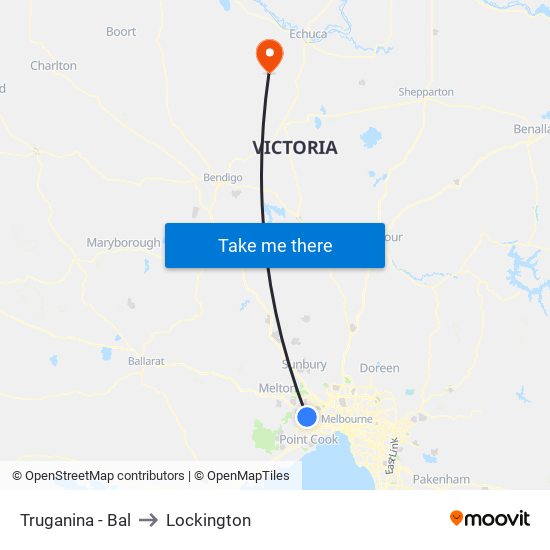 Truganina - Bal to Lockington map