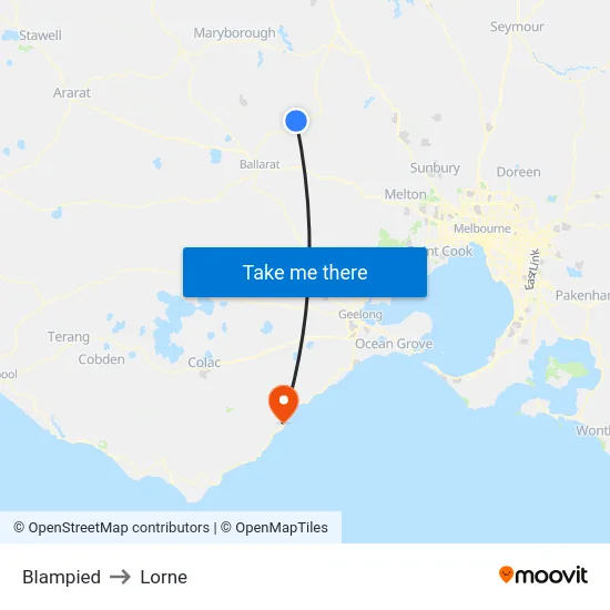Blampied to Lorne map