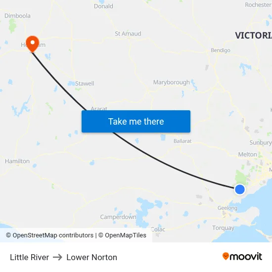 Little River to Lower Norton map