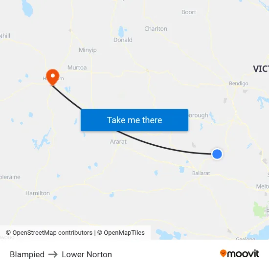 Blampied to Lower Norton map