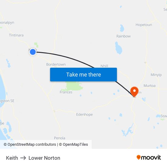 Keith to Lower Norton map