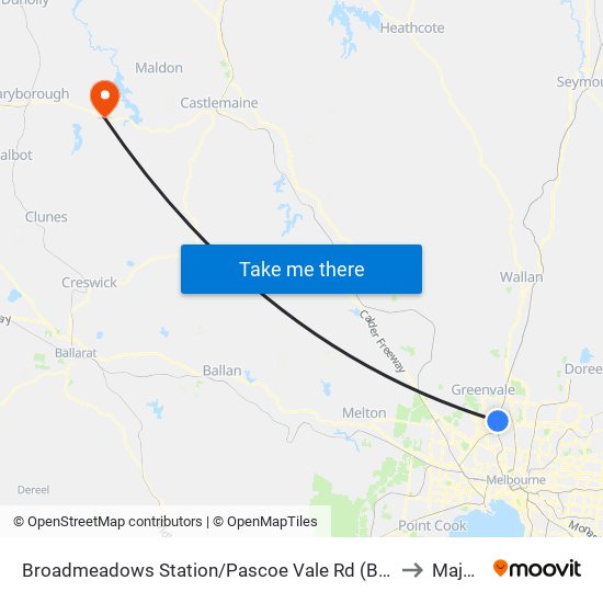 Broadmeadows Station/Pascoe Vale Rd (Broadmeadows) to Majorca map