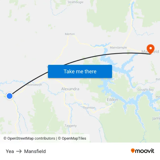 Yea to Mansfield map