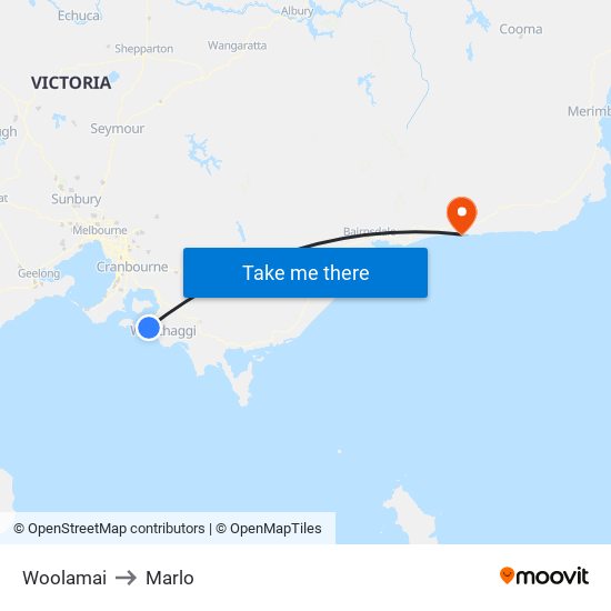 Woolamai to Marlo map