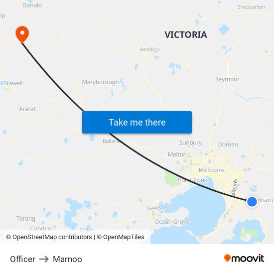 Officer to Marnoo map