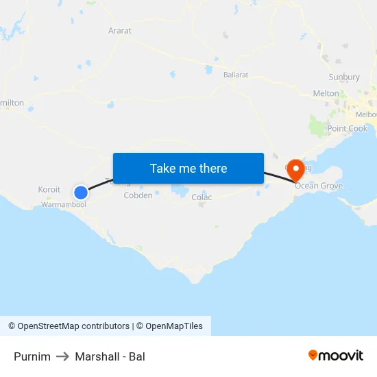 Purnim to Marshall - Bal map