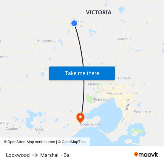 Lockwood to Marshall - Bal map