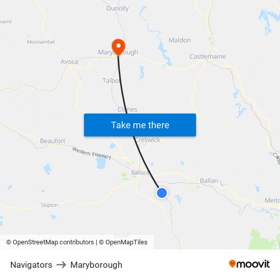 Navigators to Maryborough map