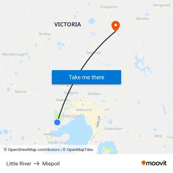 Little River to Miepoll map