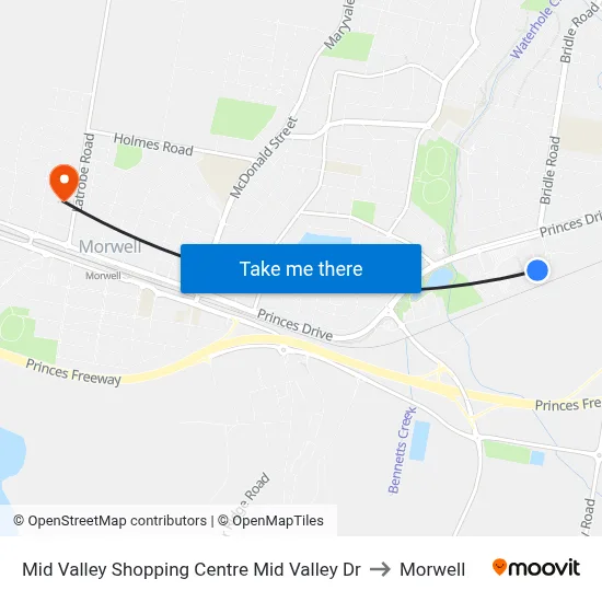 Mid Valley Shopping Centre Mid Valley Dr to Morwell map