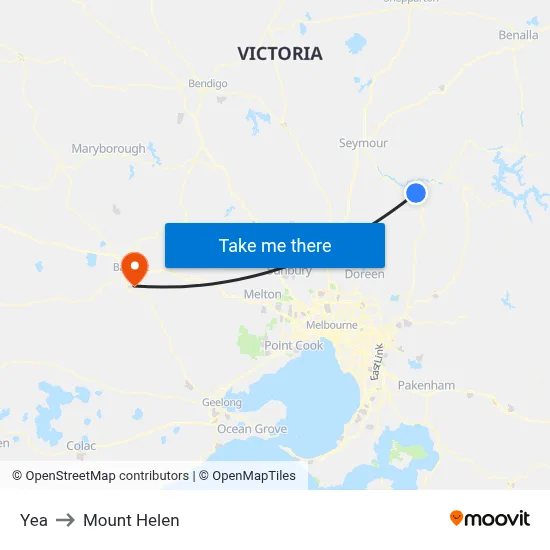 Yea to Mount Helen map