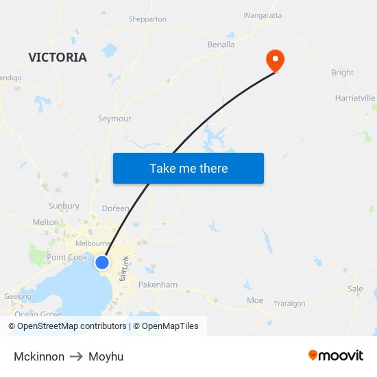 Mckinnon to Moyhu map