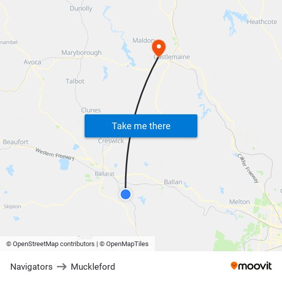 Navigators to Muckleford map