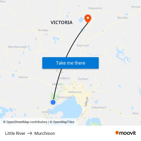 Little River to Murchison map