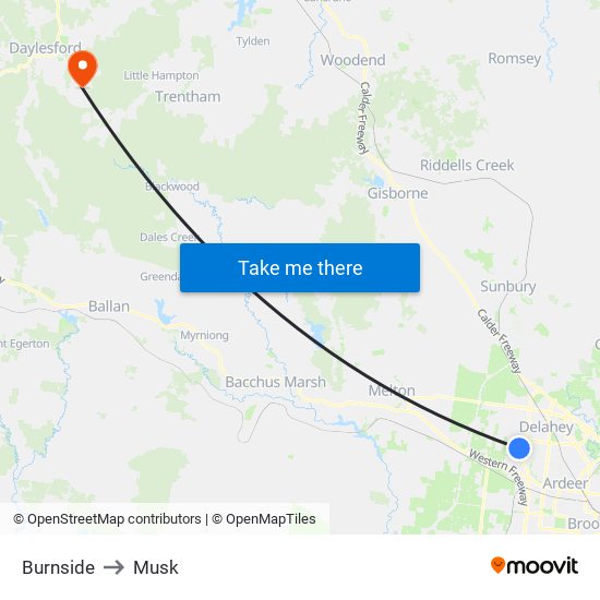 Burnside to Musk map